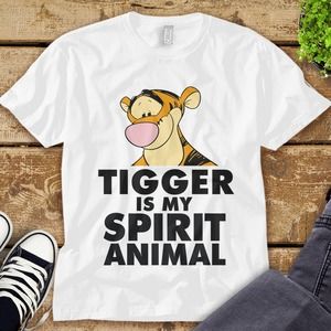 Disney Tigger Is My Spirit Animal Winnie The Pooh T-shirt Unisex Adult T-shirt